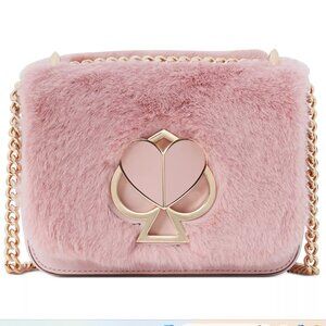 Kate Spade Nicola Faux Fur Twistlock Chain Shoulder Bag (Emily in Paris bag)